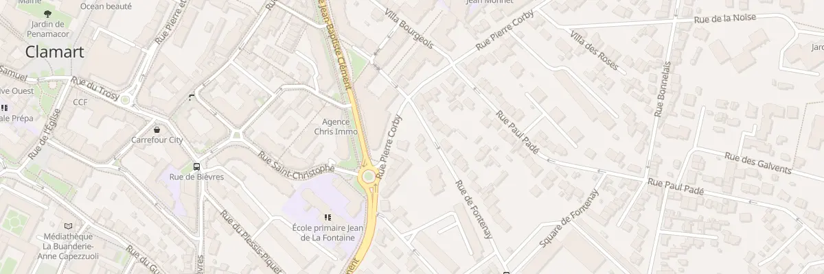 Plan du 6 Rue Pierre Corby à Clamart