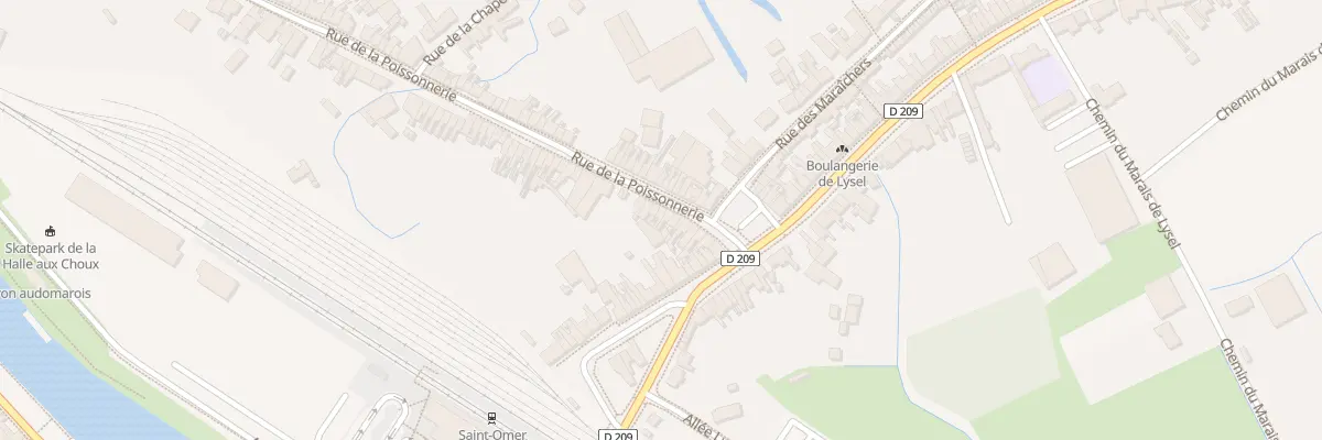 Plan du 149 Rue de la Poissonnerie à Saint-Omer