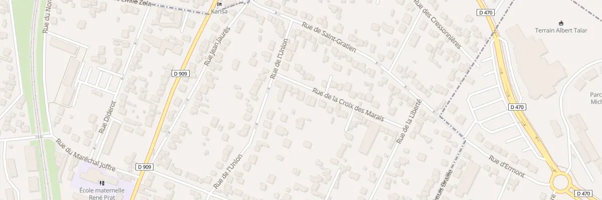 Plan du 8 Rue La Croix des Marais à Sannois