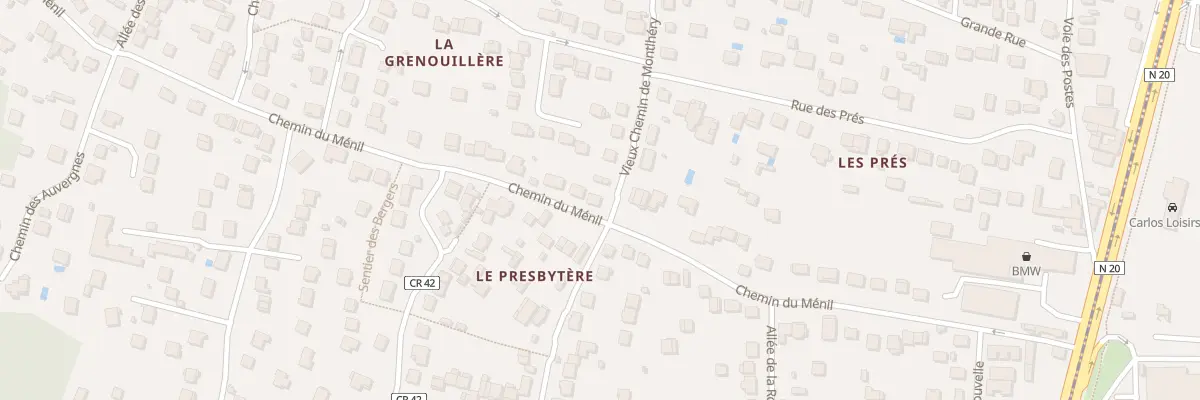 Plan du 22 Vieux Chemin de Montlhéry à La Ville-du-Bois