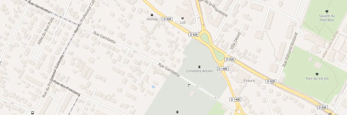 Plan du 6 Rue Gambetta à Eaubonne