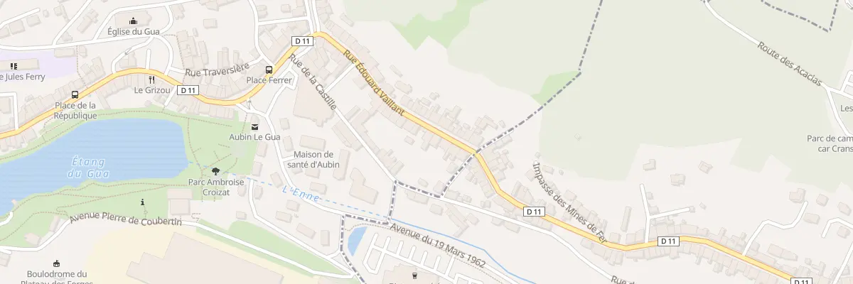 Plan du 32 Rue Edouard Vaillant à Aubin