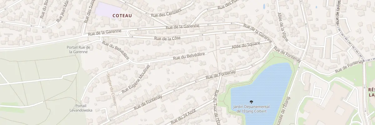 Plan du 34 Rue du Belvédère au Plessis-Robinson