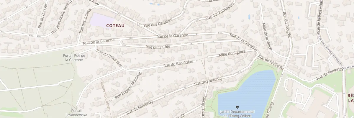 Plan du 33 Rue du Belvédère au Plessis-Robinson