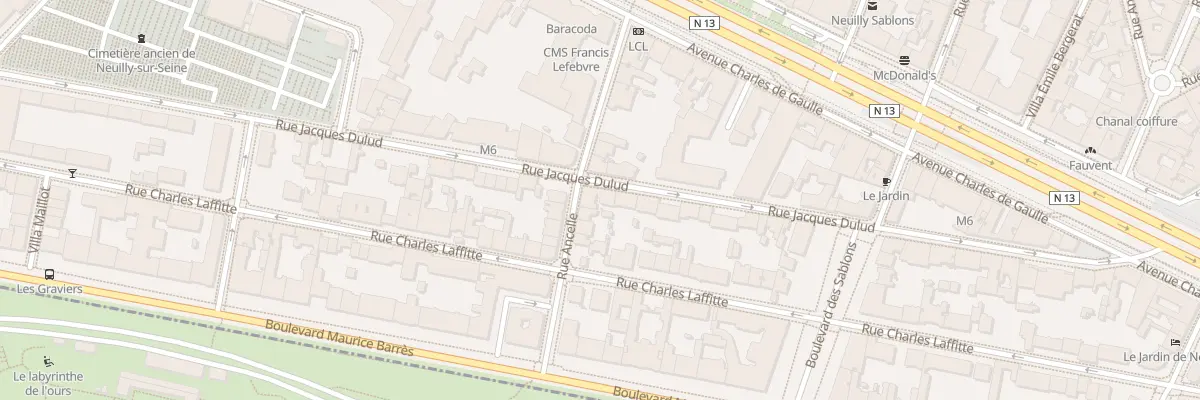 Plan du 45 Rue Jacques Dulud à Neuilly-sur-Seine