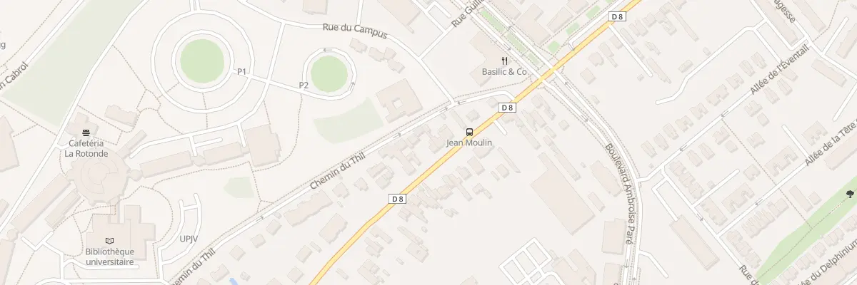 Plan du 206 Rue Jean Moulin à Amiens