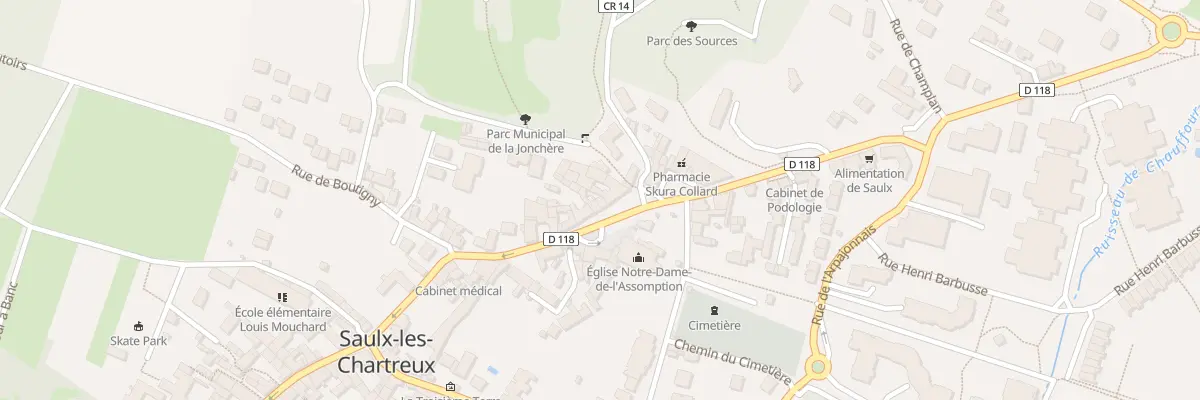 Plan du 24 Rue de la Division Leclerc à Saulx-les-Chartreux
