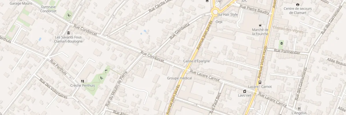 Plan du 8 Rue Condorcet à Clamart