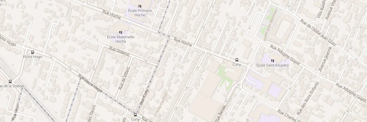 Plan du 1B Av Hoche à Bois-Colombes