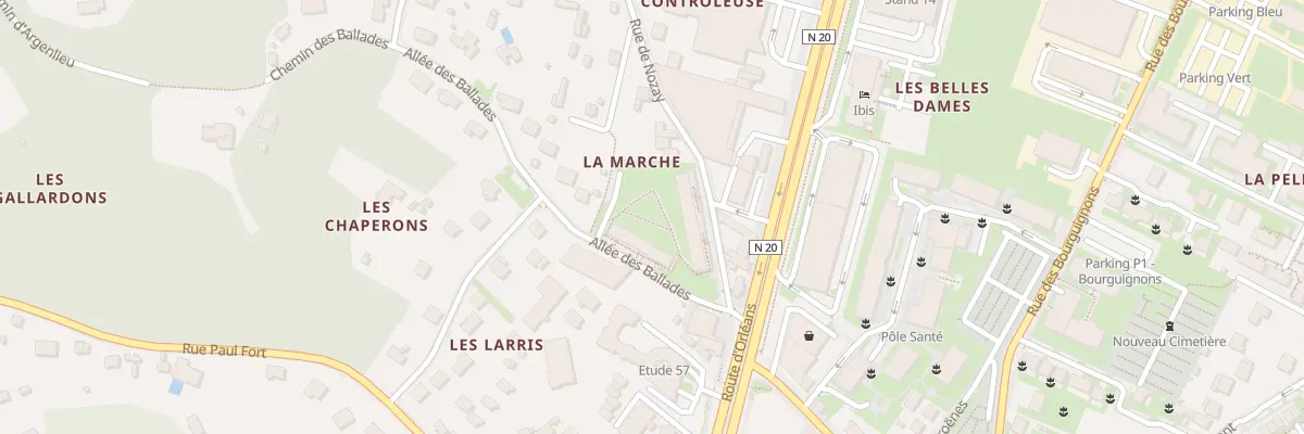 Plan du 1 Rue de Nozay à Montlhéry