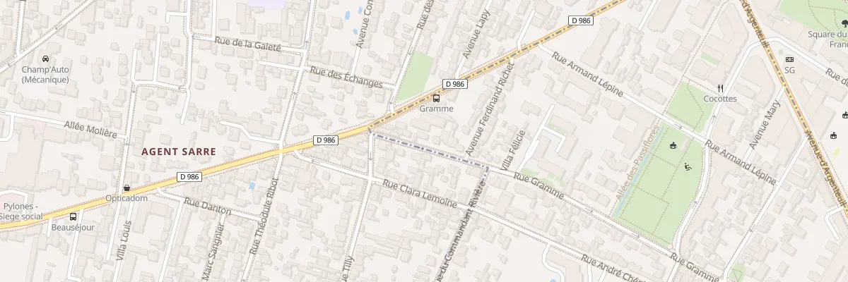 Plan du 106 Rue Gramme à Bois-Colombes