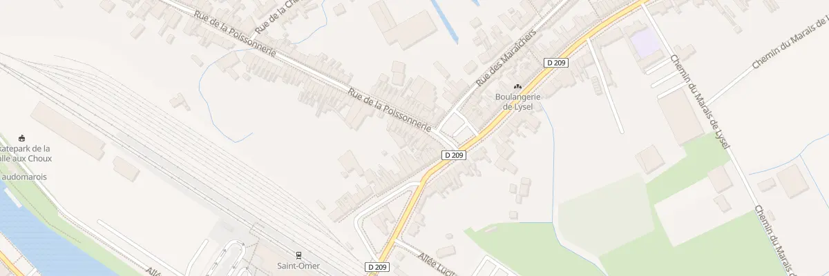 Plan du 155 Rue de la Poissonnerie à Saint-Omer