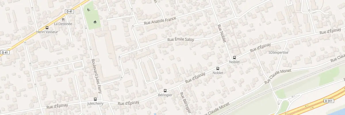 Plan du 97T Rue d’Epinay à Argenteuil