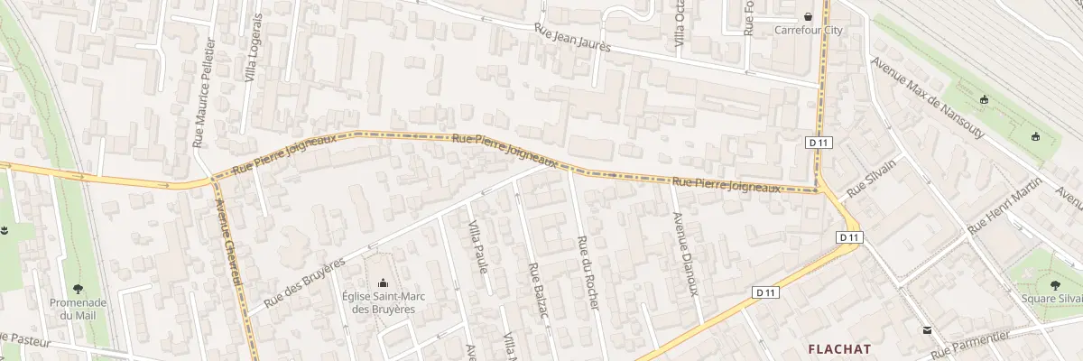 Plan du 1 Rue des Bruyères à Asnières-sur-Seine