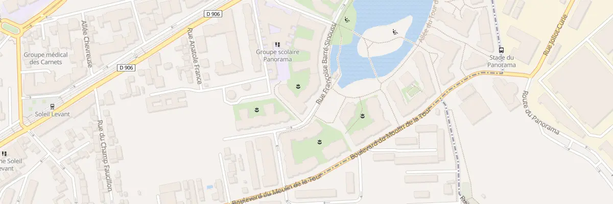 Plan du 30 Rue Françoise Barré-sinoussi à Clamart