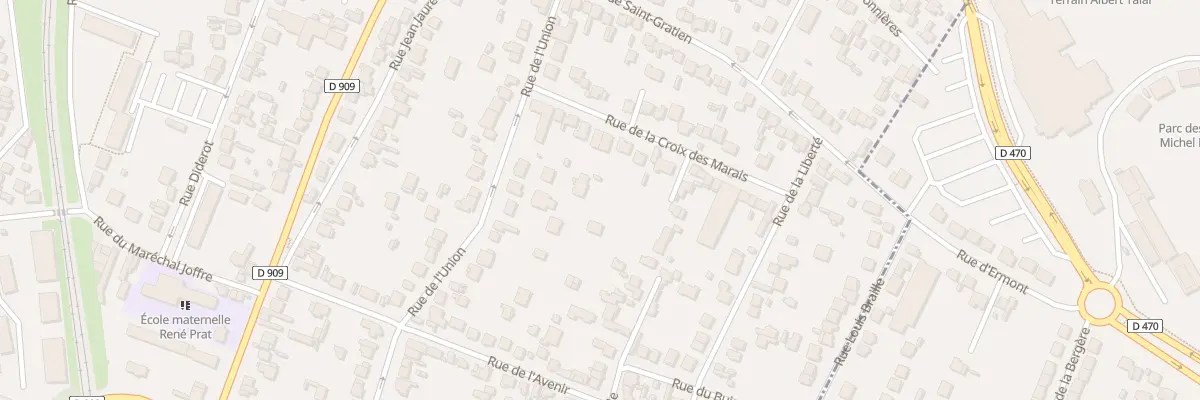 Plan du 12 Rue La Croix des Marais à Sannois