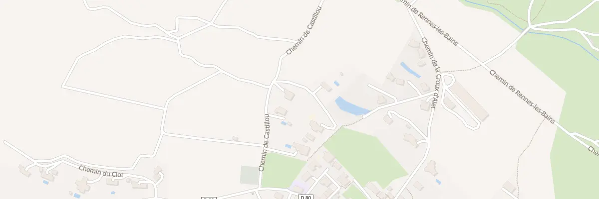 Plan du 7 Che de Castillou à Luc-sur-Aude