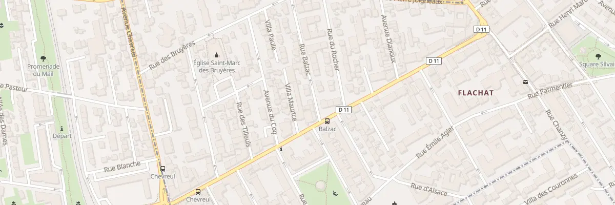 Plan du 5 Rue Balzac à Asnières-sur-Seine