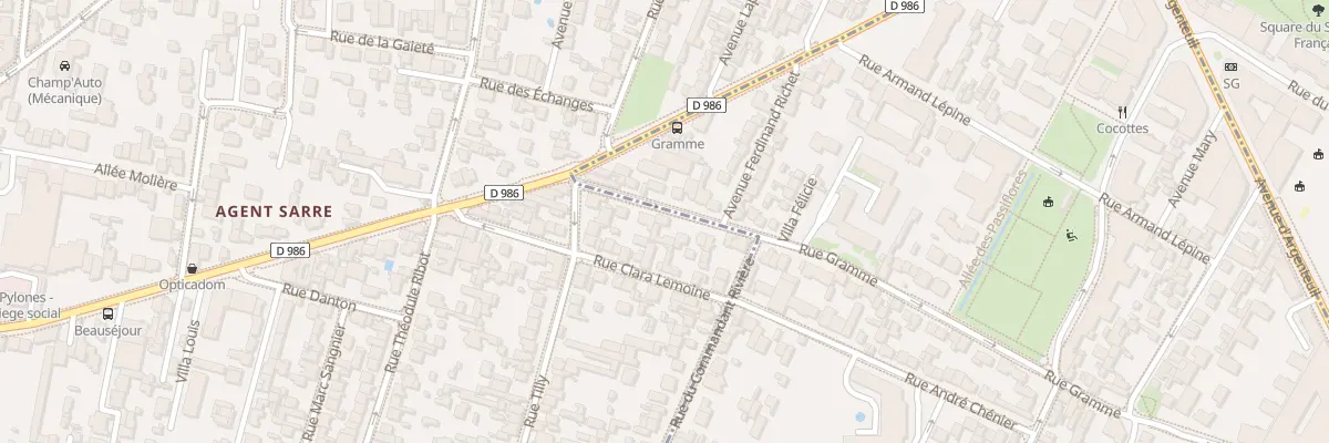 Plan du 117 Rue Gramme à Colombes