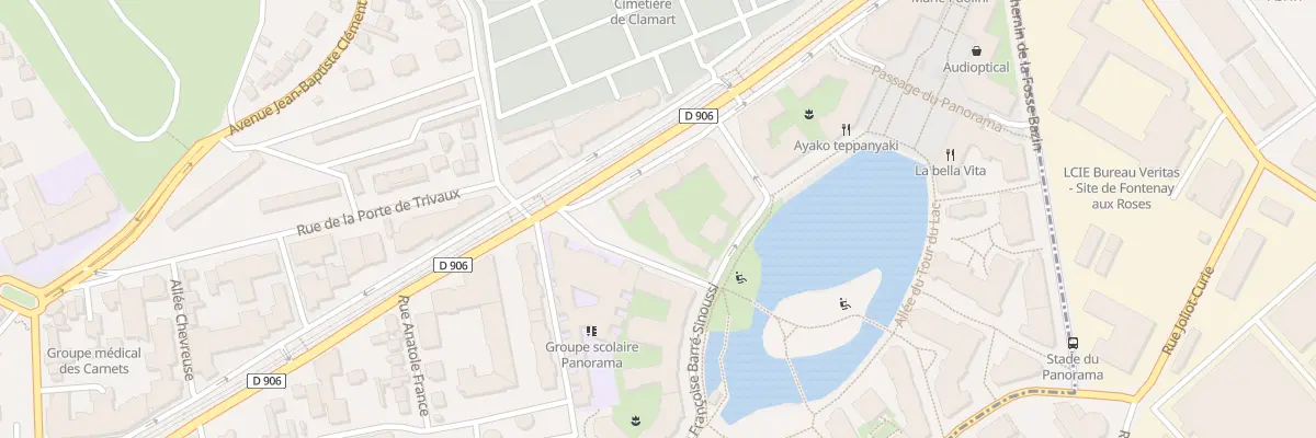 Plan du 1 All Louise Bourgeois à Clamart