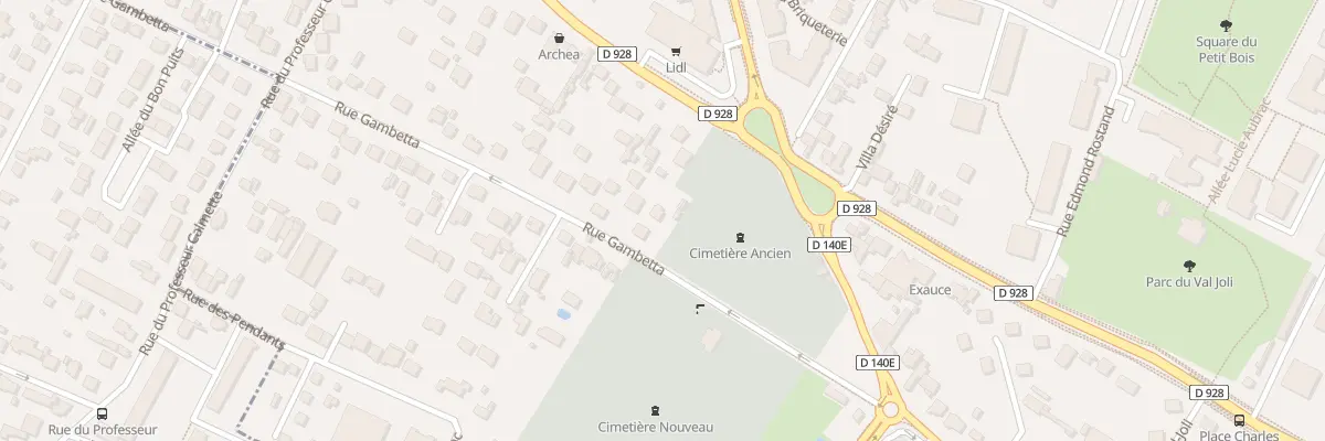 Plan du 4 Rue Gambetta à Eaubonne