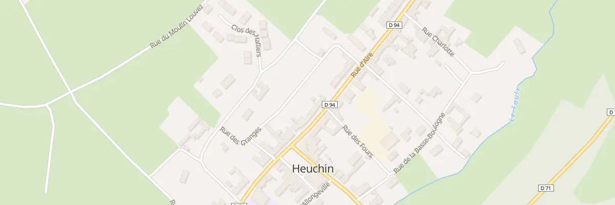 Plan du 7 Rue d’Aire à Heuchin