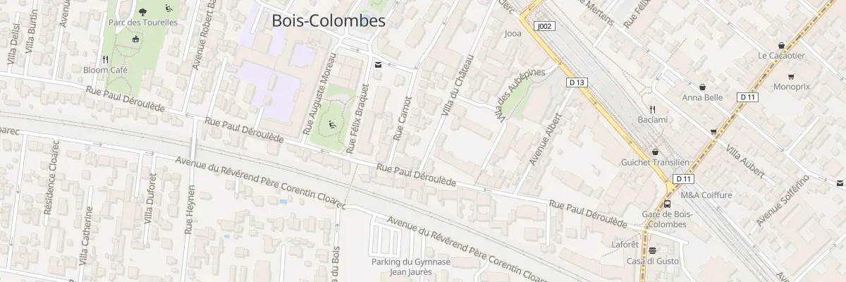 Plan du 14 Vla du Chateau à Bois-Colombes