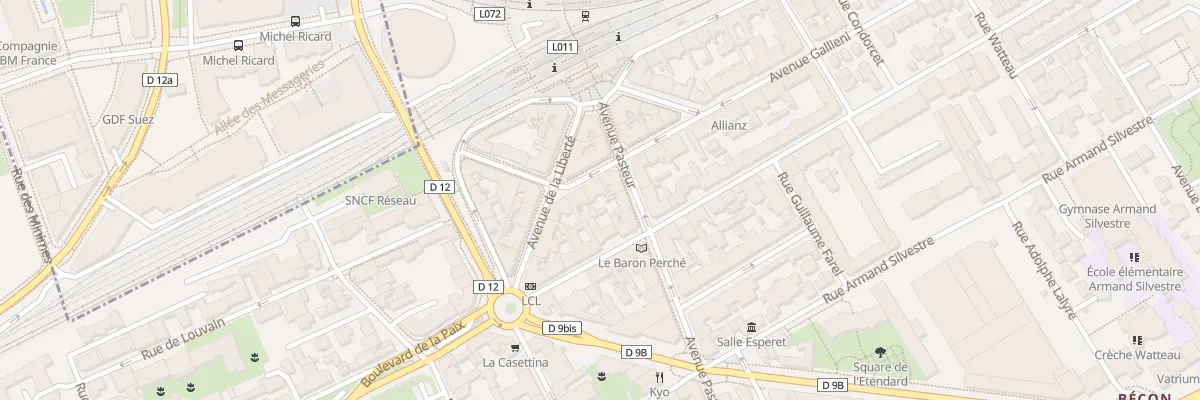 Plan du 6 Av Gallieni à Courbevoie