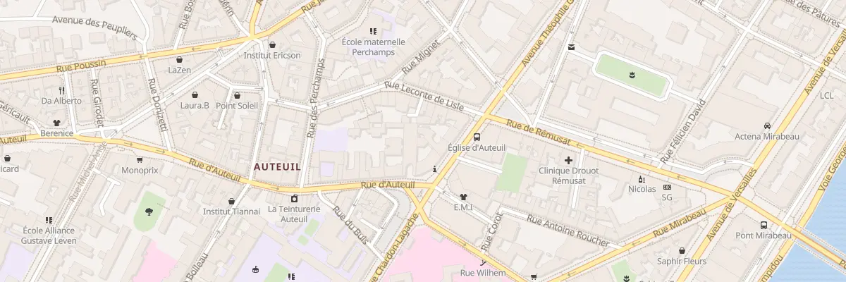 Plan du 68A Av Théophile Gautier à Paris 16e Arrondissement