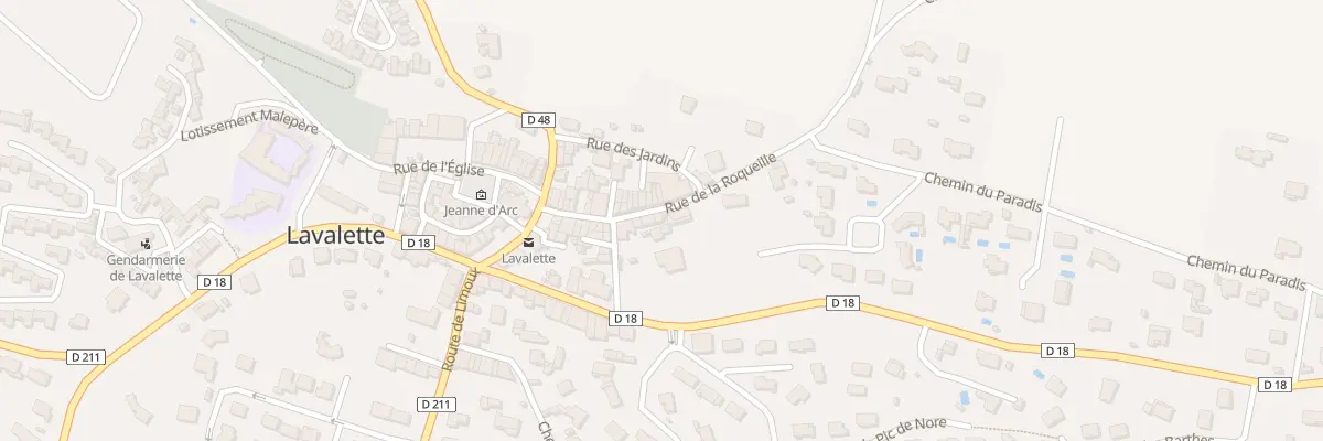 Plan du 17 Rue de la Roqueille à Lavalette