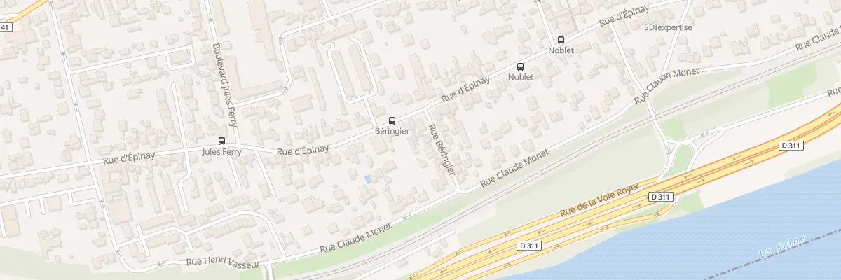 Plan du 11 Rue Beringier à Argenteuil