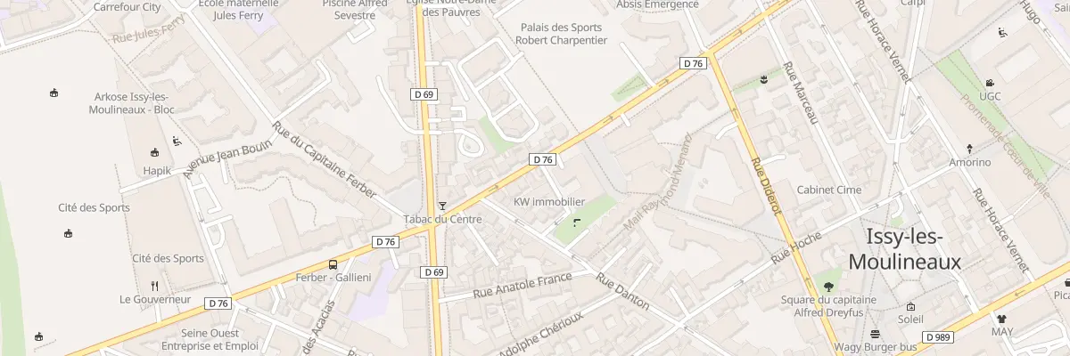 Plan du 51 Rue du Gouverneur Gal Eboue à Issy-les-Moulineaux
