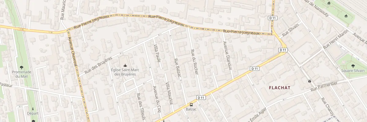 Plan du 16 Rue Balzac à Asnières-sur-Seine