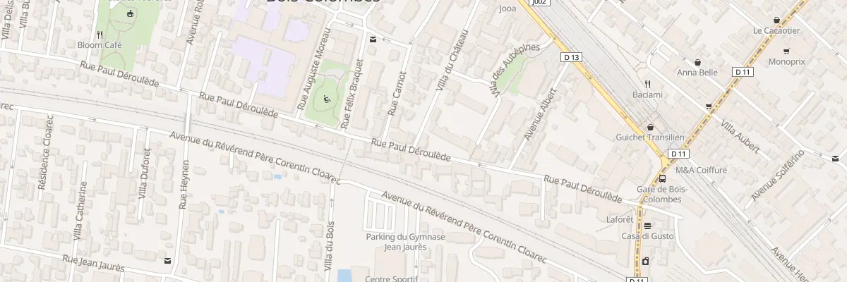 Plan du 40 Rue Paul Déroulède à Bois-Colombes
