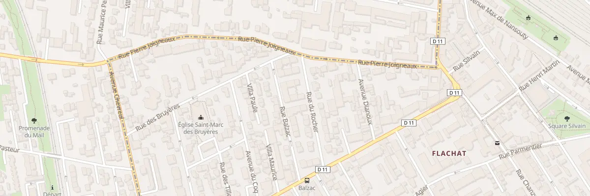 Plan du 18 Rue Balzac à Asnières-sur-Seine