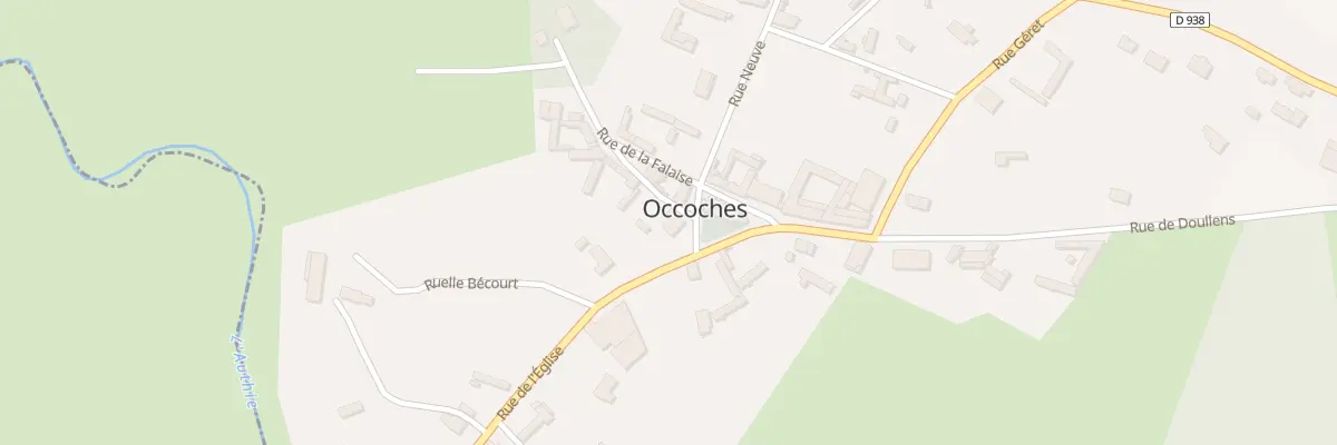 Plan du 3 Rue de l’Eglise à Occoches