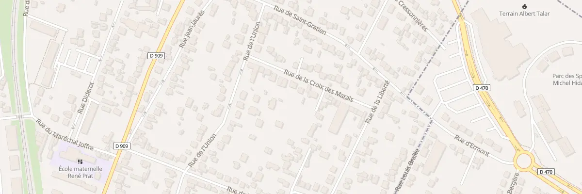Plan du 14 Rue La Croix des Marais à Sannois