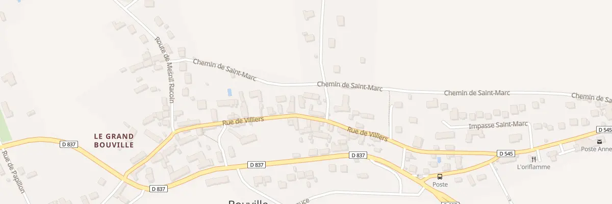 Plan du 20 Rue de Villiers à Bouville