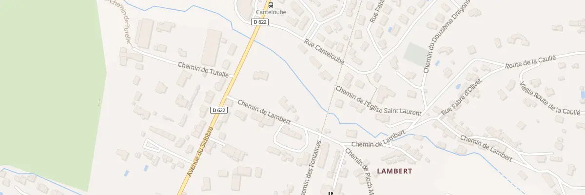 Plan du 3 Che de Lambert à Castres