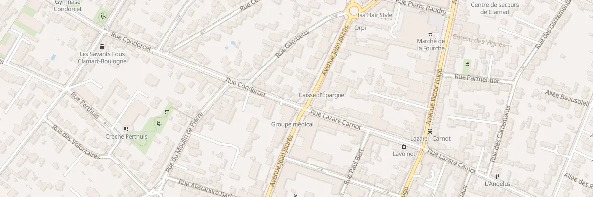 Plan du 2 Rue Condorcet à Clamart