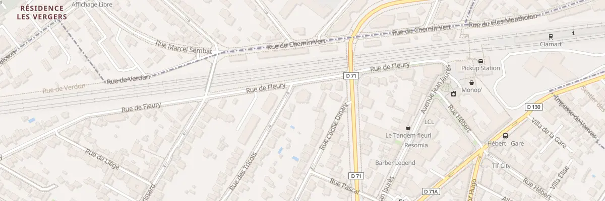 Plan du 19 Rue de Fleury à Clamart