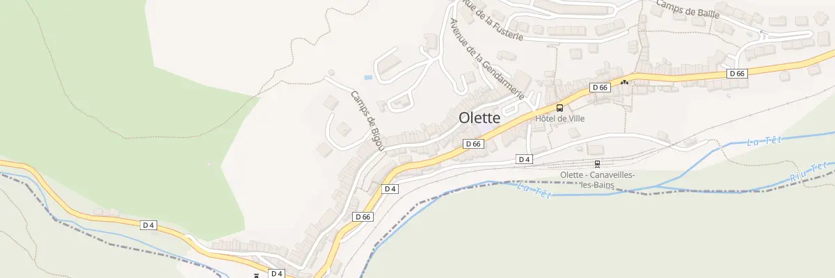 Plan du 105 Rue de la Liberation à Olette