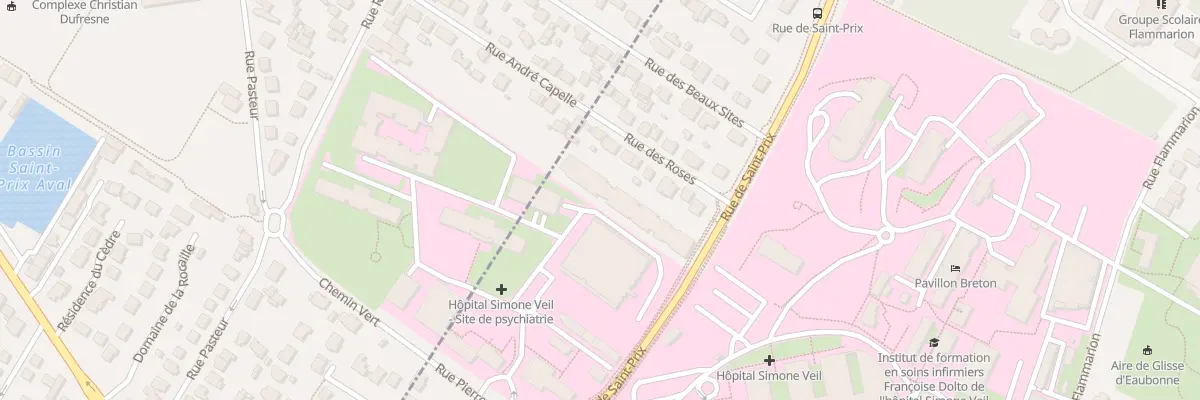 Plan du 21 Rue de Saint Prix à Eaubonne