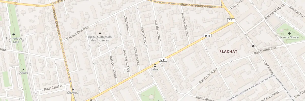 Plan du 4 Rue Balzac à Asnières-sur-Seine