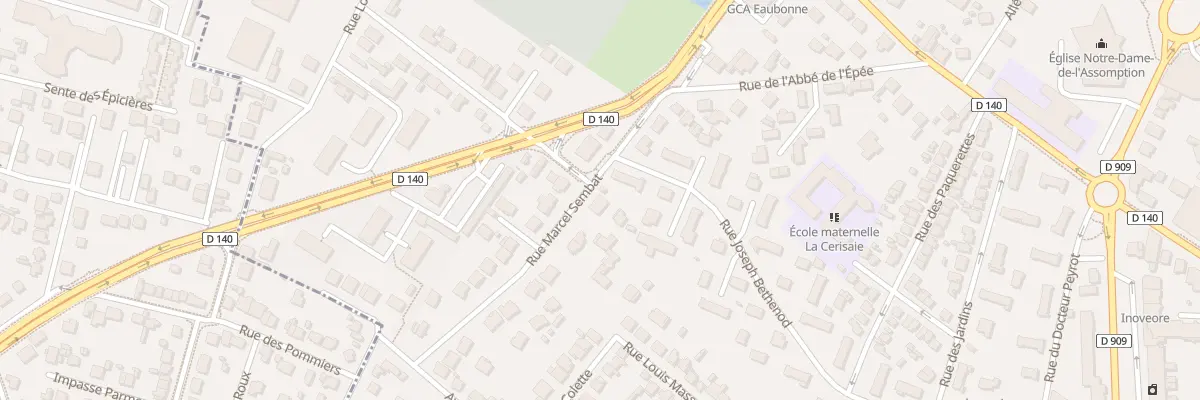 Plan du 21 Rue Marcel Sembat à Eaubonne