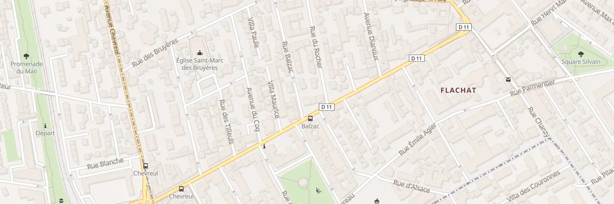 Plan du 2 Rue Balzac à Asnières-sur-Seine