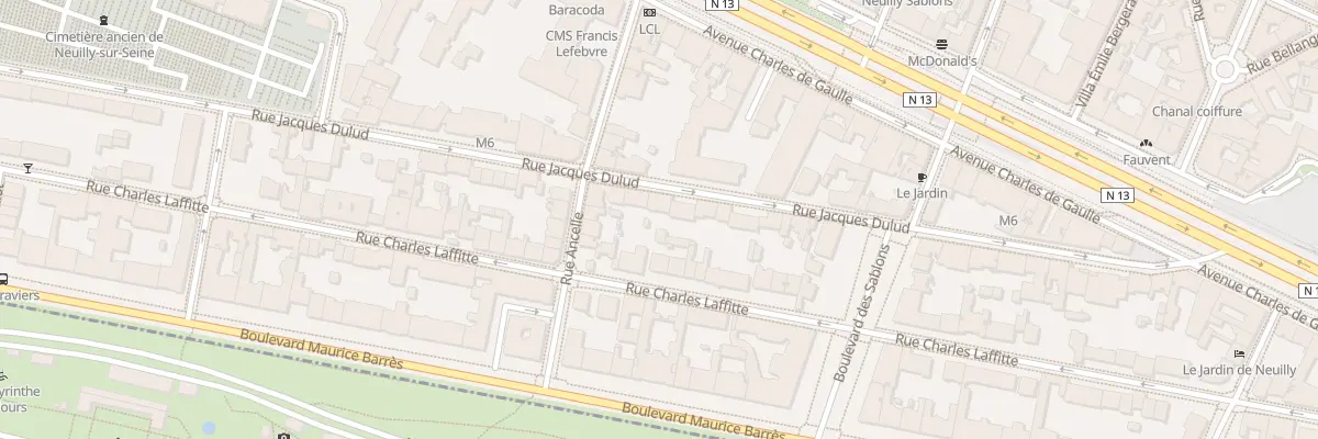 Plan du 41 Rue Jacques Dulud à Neuilly-sur-Seine