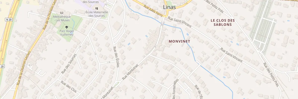 Plan du 16 Rue Montvinet à Linas