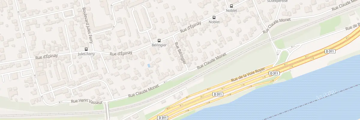 Plan du 3 Rue Beringier à Argenteuil