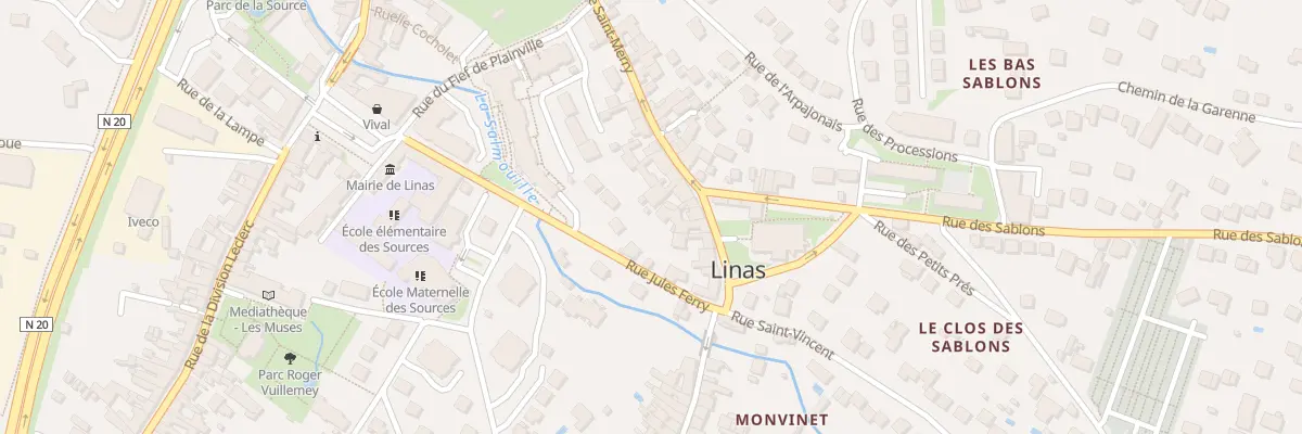 Plan du 24 Rue St Merry à Linas